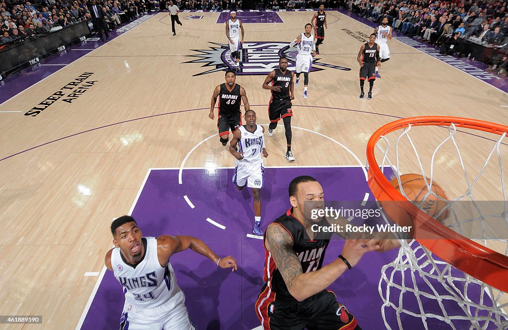 Miami Heat v Sacramento Kings