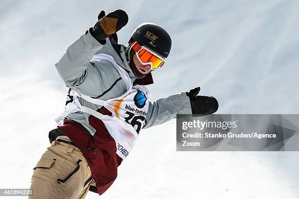 Ryan Stassel of the USA takes 1st place during the FIS Snowboard World Championships Men's and Women's Slopestyle on January 21, 2015 in Kreischberg,...