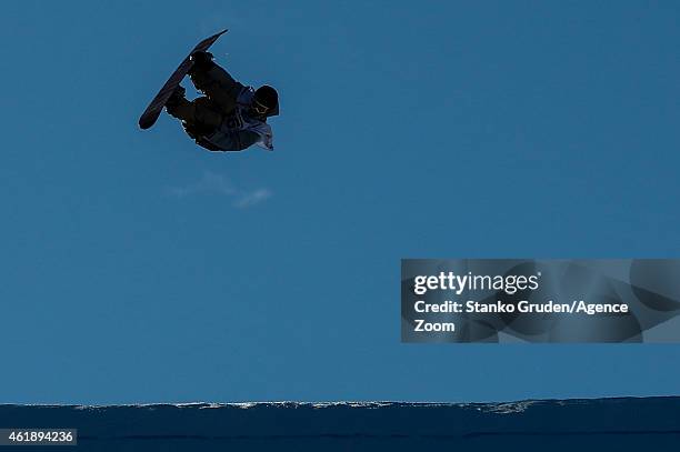 Ryan Stassel of the USA takes 1st place during the FIS Snowboard World Championships Men's and Women's Slopestyle on January 21, 2015 in Kreischberg,...