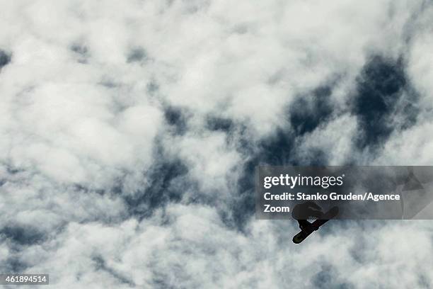 Roope Tonteri of Finland takes 2nd place during the FIS Snowboard World Championships Men's and Women's Slopestyle on January 21, 2015 in...