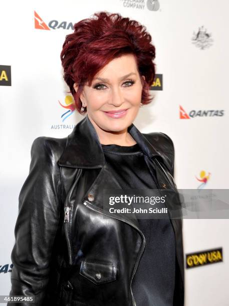 Personality Sharon Osbourne attends the G'Day USA Los Angeles Black Tie Gala at JW Marriott Hotel at L.A. LIVE on January 11, 2014 in Los Angeles,...