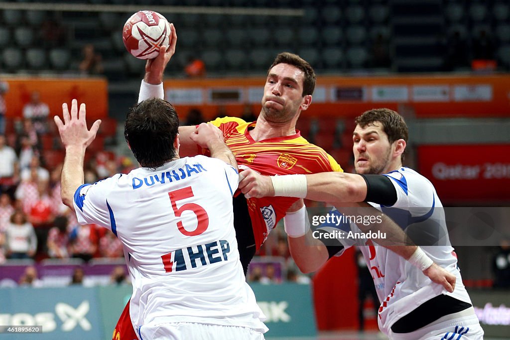 Macedonia vs Croatia: 24th Men's Handball World Championship