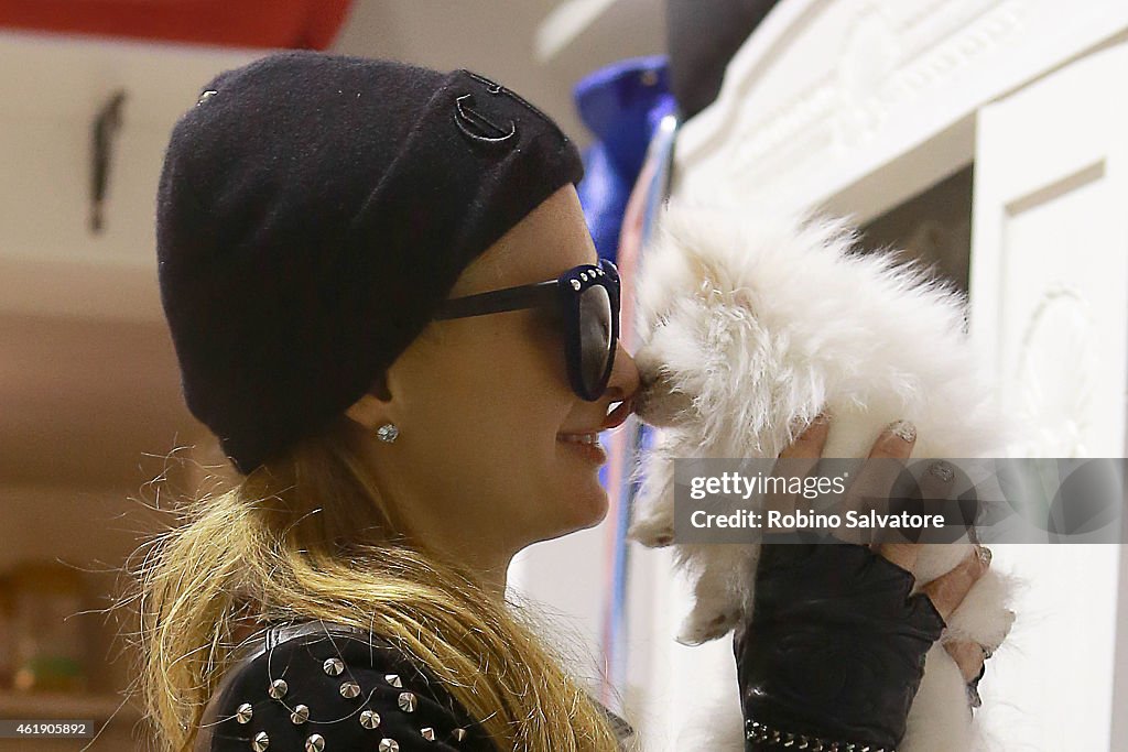 Paris Hilton Sightings -  January 21, 2015