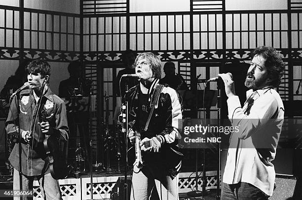 Episode 14 -- Pictured: Musical guests Rick Danko, Gary Busey, Paul Butterfield perform on March 10, 1979 --