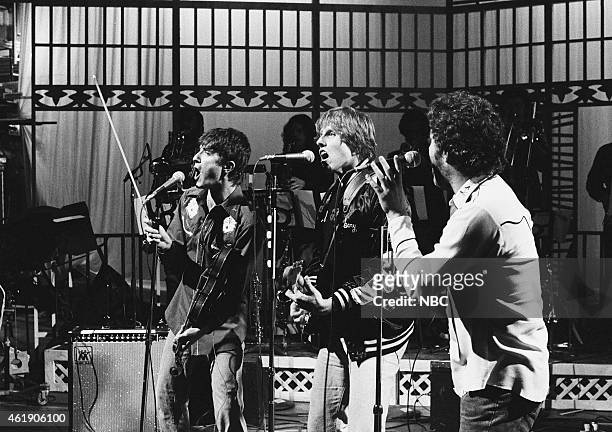 Episode 14 -- Pictured: Musical guests Rick Danko, Gary Busey, Paul Butterfield perform on March 10, 1979 --