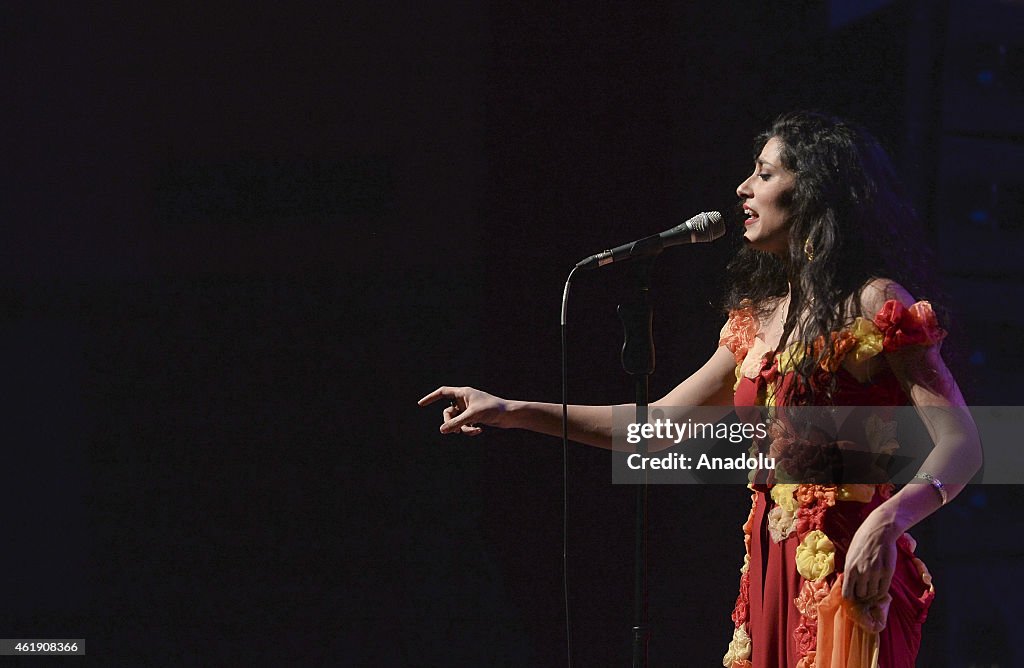 Mor Karbasi performs in Turkey's Ankara