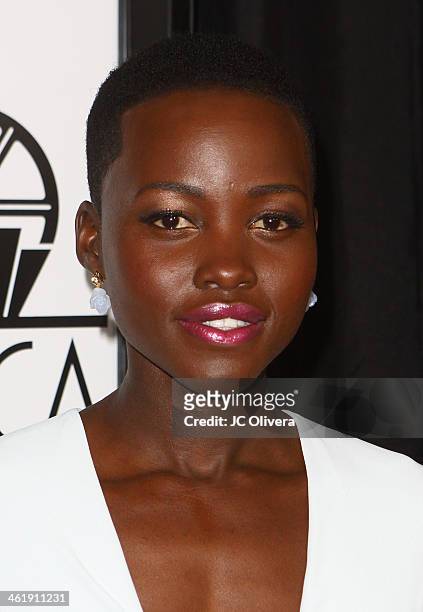 Actress Lupita Nyong'o attends The 39th Annual Los Angeles Film Critics Association Awards at InterContinental Hotel on January 11, 2014 in Century...
