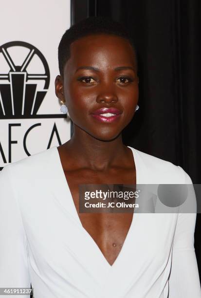 Actress Lupita Nyong'o attends The 39th Annual Los Angeles Film Critics Association Awards at InterContinental Hotel on January 11, 2014 in Century...