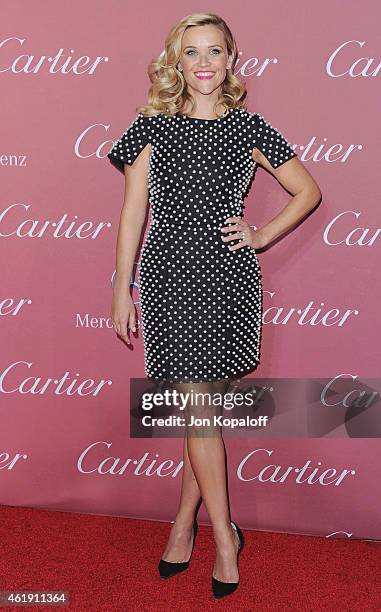 Actress Reese Witherspoon arrives at the 26th Annual Palm Springs International Film Festival Awards Gala Presented By Cartier at Palm Springs...