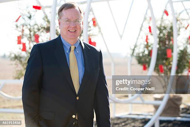 Toyota Financial Services President and CEO Mike Groff poses for a photo after the Toyota North America groundbreaking ceremony on January 20, 2015...