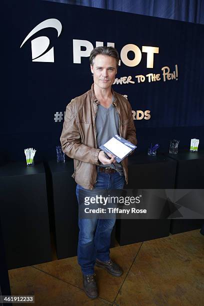 Actor Dylan Neal attends the GBK & Pilot Pen Pre-Golden Globe Gift Lounge on January 11, 2014 in Beverly Hills, California.