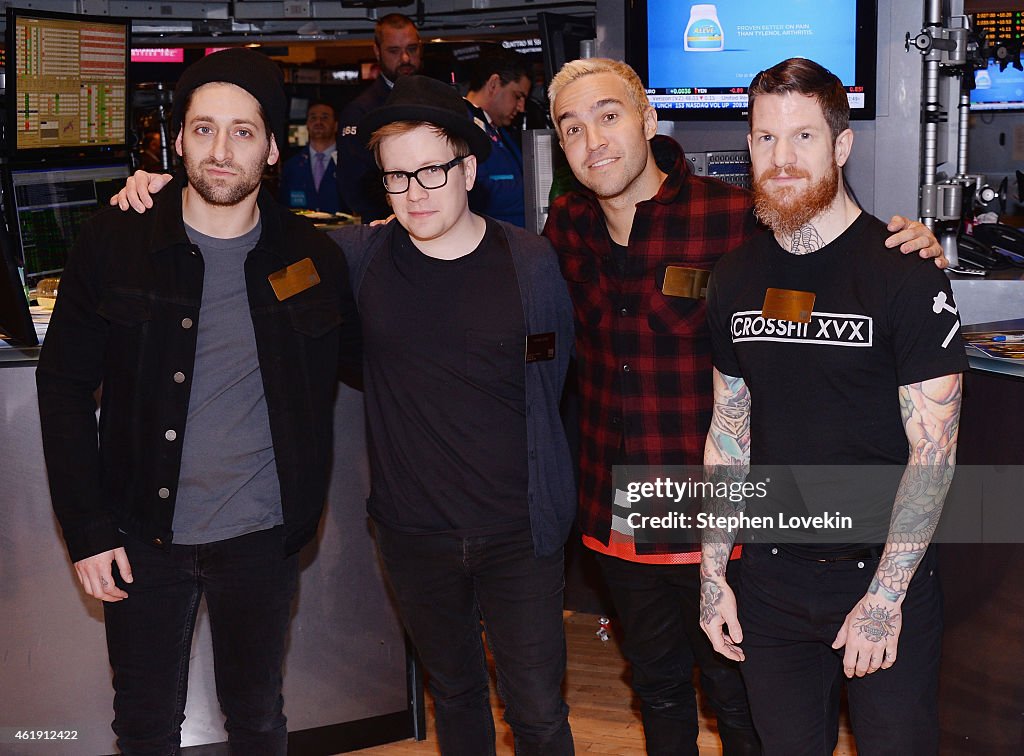 Fall Out Boy Rings The NYSE Closing Bell