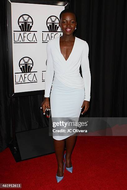 Actress Lupita Nyong'o attends The 39th Annual Los Angeles Film Critics Association Awards at InterContinental Hotel on January 11, 2014 in Century...