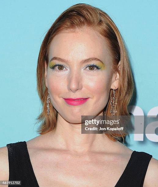 Actress Alicia Witt arrives at Showtime Celebrates All-New Seasons Of "Shameless," "House Of Lies" And "Episodes" at Cecconi's Restaurant on January...