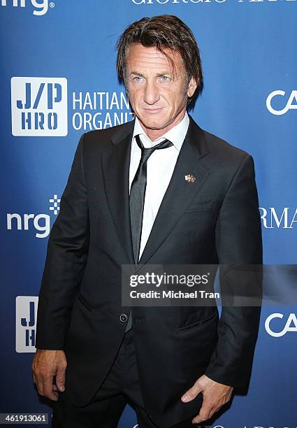 Sean Penn arrives at the 3rd Annual Sean Penn & Friends Help Haiti Home Gala benefiting J/P HRO presented By Giorgio Armani held at Montage Beverly...