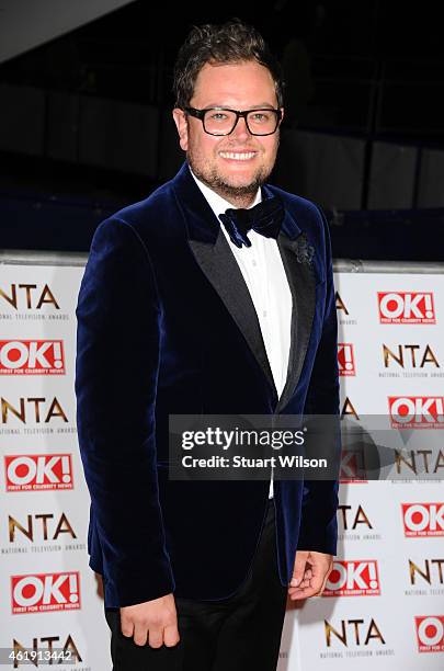 Alan Carr attends the National Television Awards at 02 Arena on January 21, 2015 in London, England.