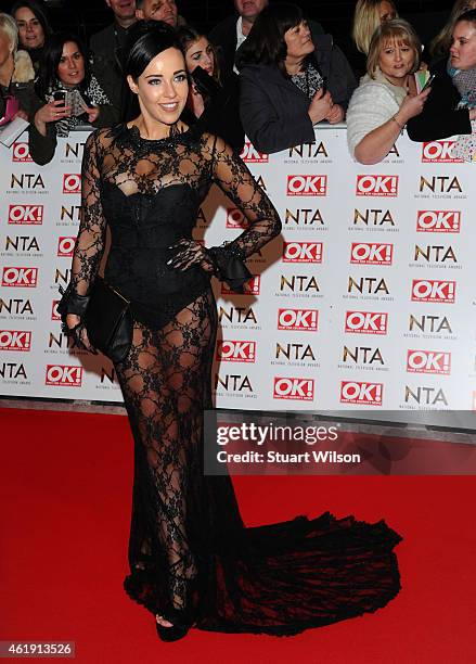 Stephanie Davis attends the National Television Awards at 02 Arena on January 21, 2015 in London, England.