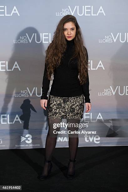 Spanish actress Yohana Cobo attends "No Llores, Vuela" premiere at the Callao cinema on January 21, 2015 in Madrid, Spain.