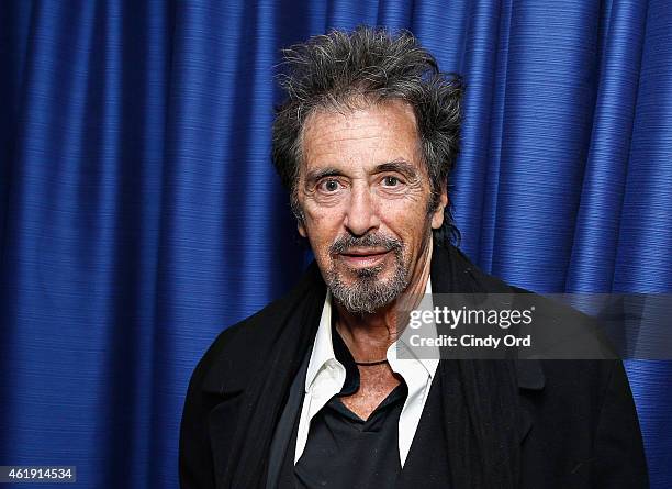 Actor Al Pacino visits the SiriusXM Studios on January 21, 2015 in New York City.