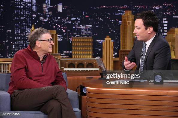 Bill Gates during an interview with host Jimmy Fallon on January 21