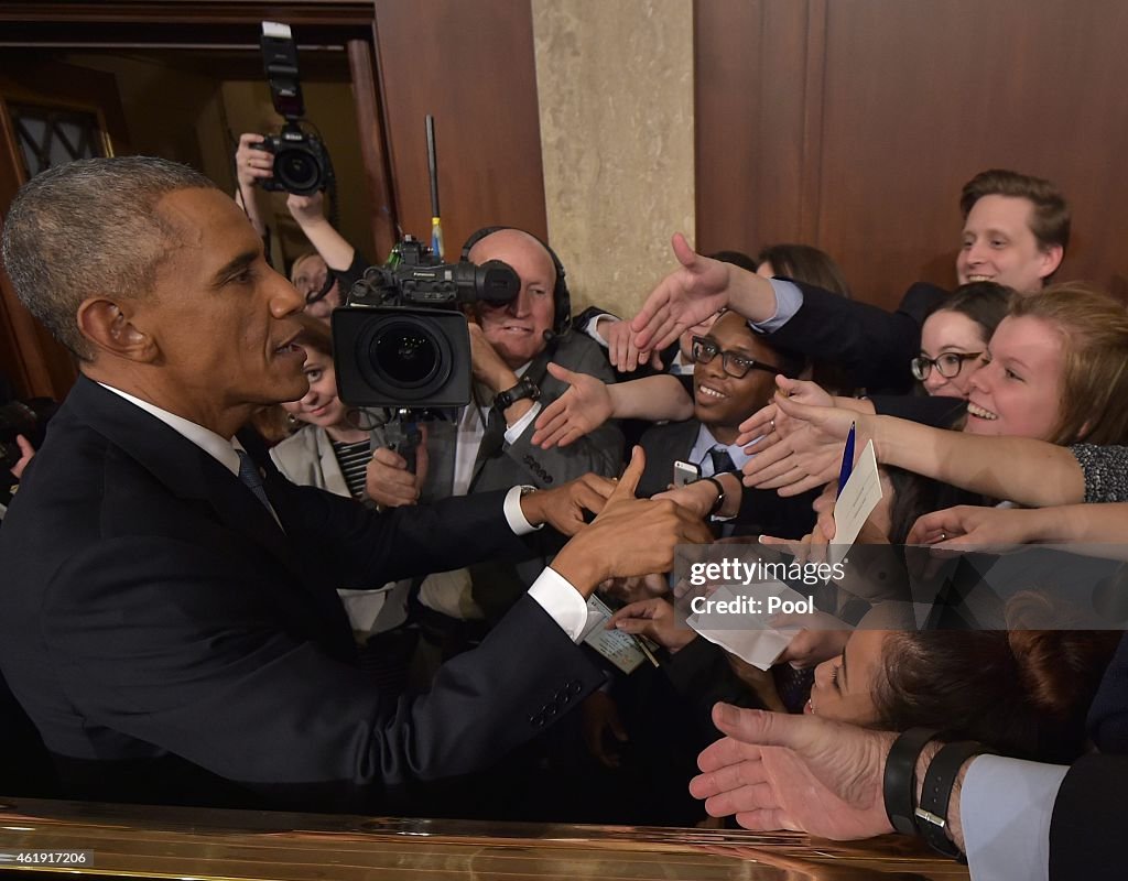 President Obama Delivers State Of The Union Address