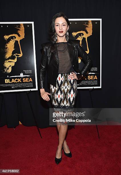 Actress Annet Mahendru attends the "Black Sea" New York screening at Landmark Sunshine Cinema on January 21, 2015 in New York City.