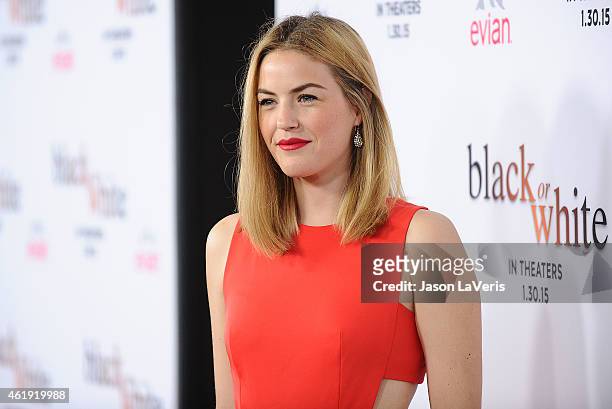 Actress Lily Costner attends the premiere of "Black or White" at Regal Cinemas L.A. Live on January 20, 2015 in Los Angeles, California.