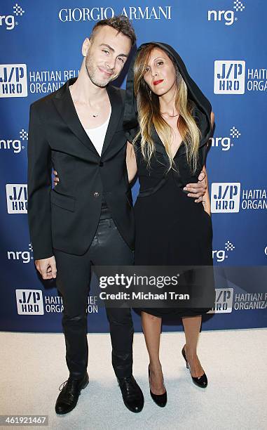 Asaf Avidan and Hadas Kleinman arrive at the 3rd Annual Sean Penn & Friends Help Haiti Home Gala benefiting J/P HRO presented By Giorgio Armani held...