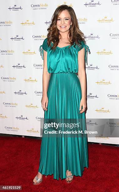 Actress Rachel Boston attends Hallmark Channel & Hallmark Movie Channel's 2014 Winter TCA Party at The Huntington Library and Gardens on January 11,...