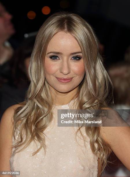 Sammy Winward attends the National Television Awards at 02 Arena on January 21, 2015 in London, England.