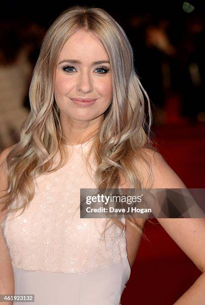 Sammy Winward attends the National Television Awards at 02 Arena on January 21, 2015 in London, England.