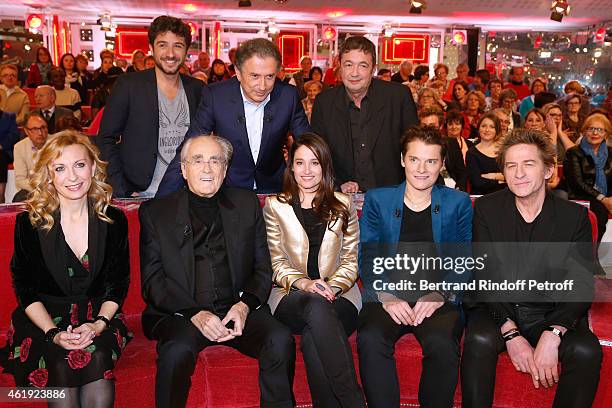 Verino, Michel Drucker, Fred. Bouraly, Natalie Dessay, Michel Legrand, Marie Gillain, Main Guest of the show, Singer Benabar and Hubert-Felix...