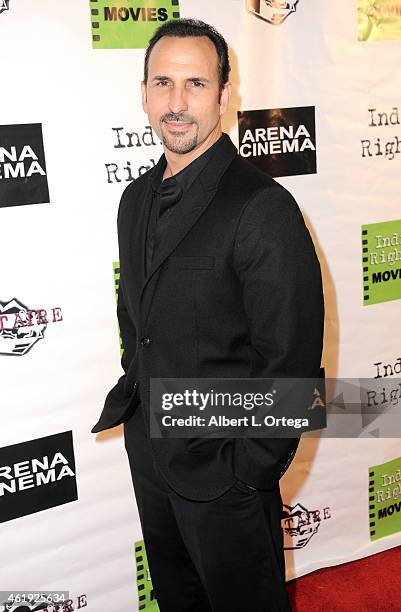 Director Oscar Torre arrives for the Screening Of "Pretty Rosebud" held at Arena Cinema Hollywood on January 16, 2015 in Hollywood, California.