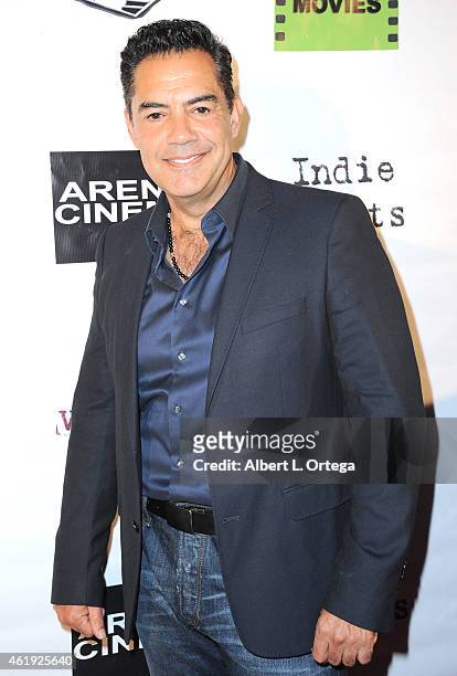 Actor Carlos Gomez arrives for the Screening Of "Pretty Rosebud" held at Arena Cinema Hollywood on January 16, 2015 in Hollywood, California.