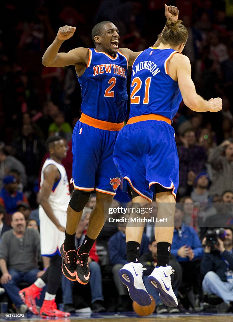 New York Knicks v Philadelphia 76ers