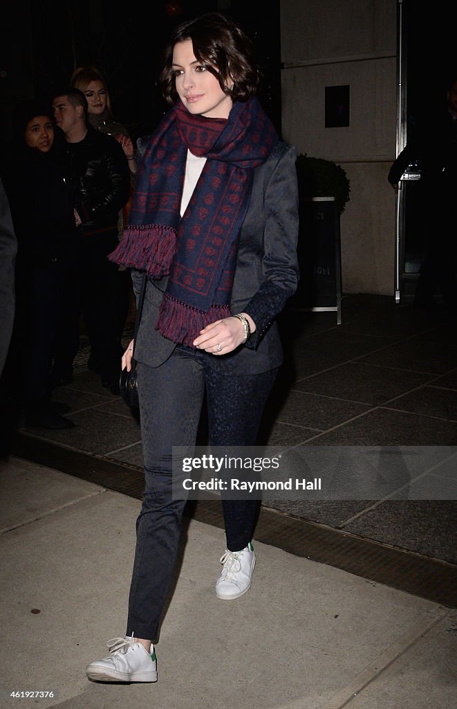 Celebrity Sightings In New York City - January 21, 2015