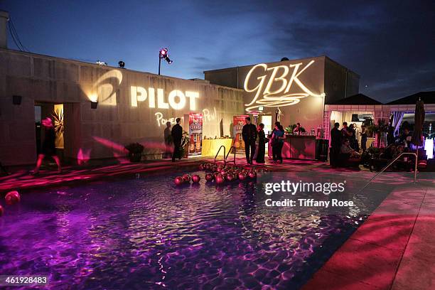 General view of the GBK & Pilot Pen Pre-Golden Globe Gift Lounge on January 11, 2014 in Beverly Hills, California.