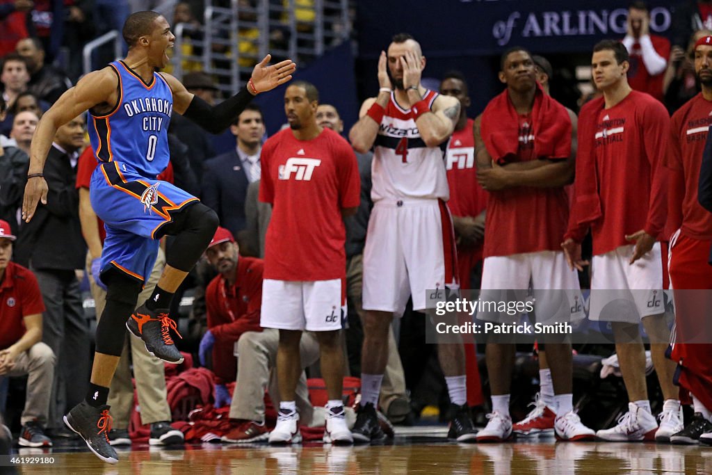 Oklahoma City Thunder v Washington Wizards