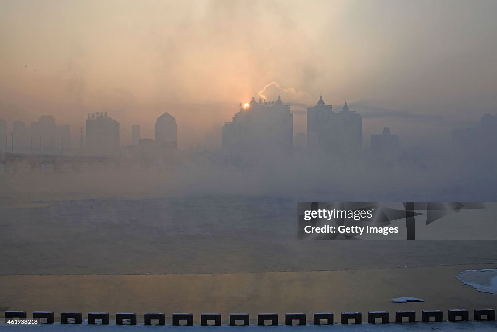 Jilin Heats Up And Smog Comes In Early Morning