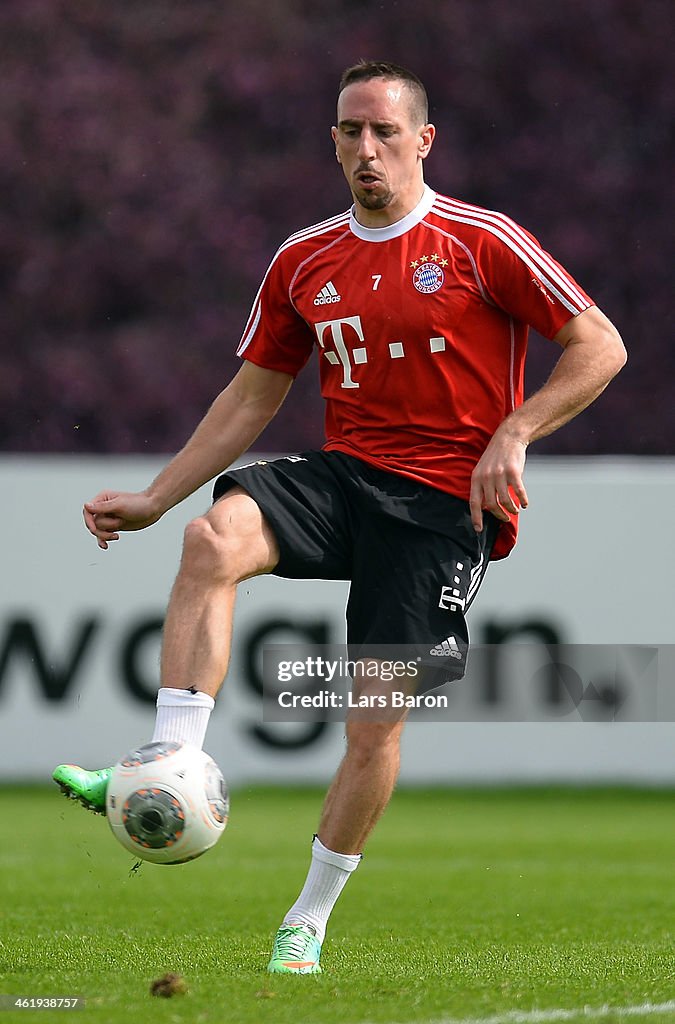 Frak Ribery Franck Ribery kicks the ball during a training session at day 8 of ...