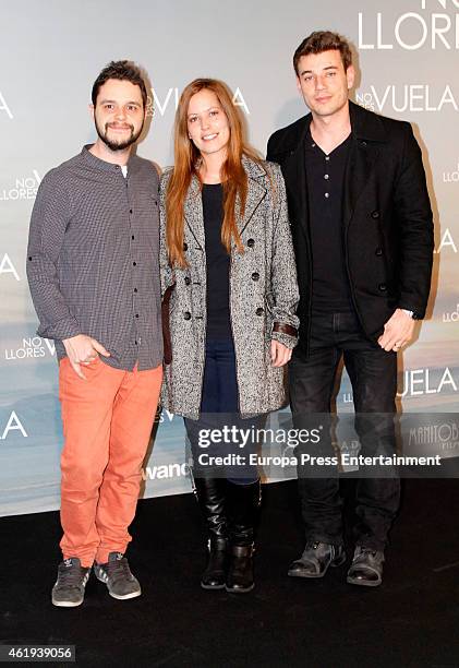 Churi Gonzalez attends 'No llores, vuela' premiere at Callao cinema on January 21, 2015 in Madrid, Spain.