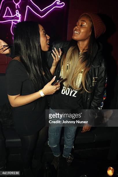 Rox Brown and Chynna Rogers attend Santos Party House on January 21 in New York City.