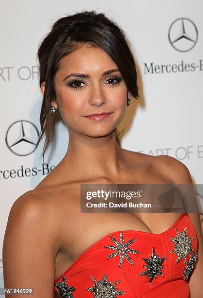 Nina Dobrev attends The Art Of Elysium's 7th Annual HEAVEN Gala Presented By Mercedes-Benz on January 11, 2014 in Los Angeles, California.