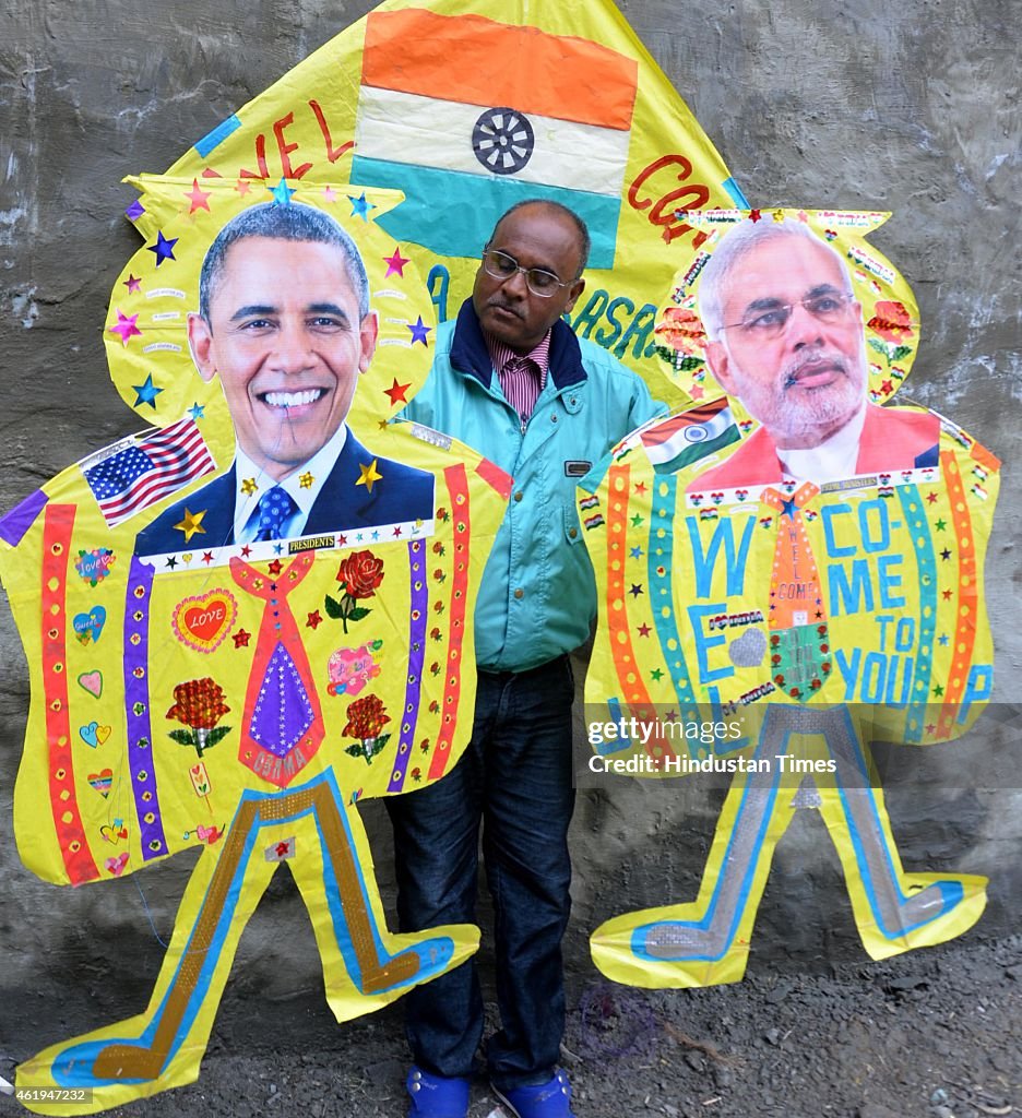 Obama And Modi Kites Ahead Of US President Barack Obama India Visit