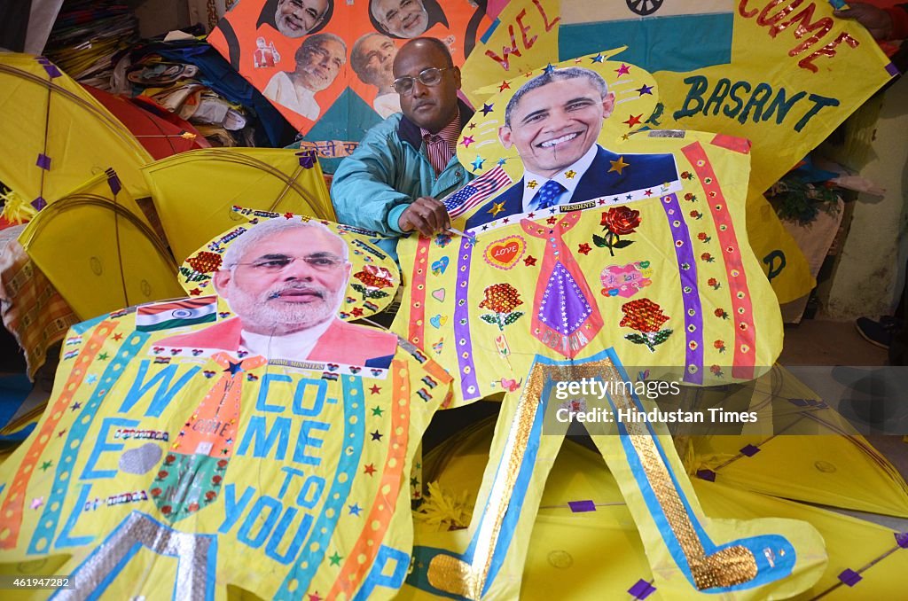 Obama And Modi Kites Ahead Of US President Barack Obama India Visit