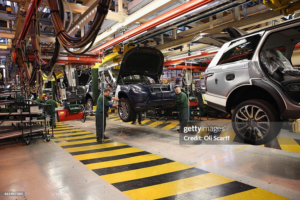 Land Rover Assembly Line Range Rovers and Land Rovers are built on the production line of the ...