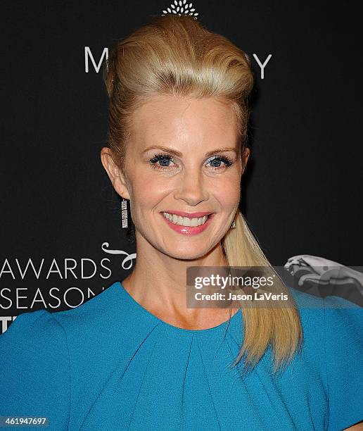 Actress Monica Potter attends the BAFTA LA 2014 awards season tea party at Four Seasons Hotel Los Angeles at Beverly Hills on January 11, 2014 in...