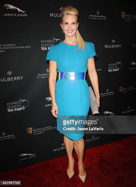 Actress Monica Potter attends the BAFTA LA 2014 awards season tea party at Four Seasons Hotel Los Angeles at Beverly Hills on January 11, 2014 in...
