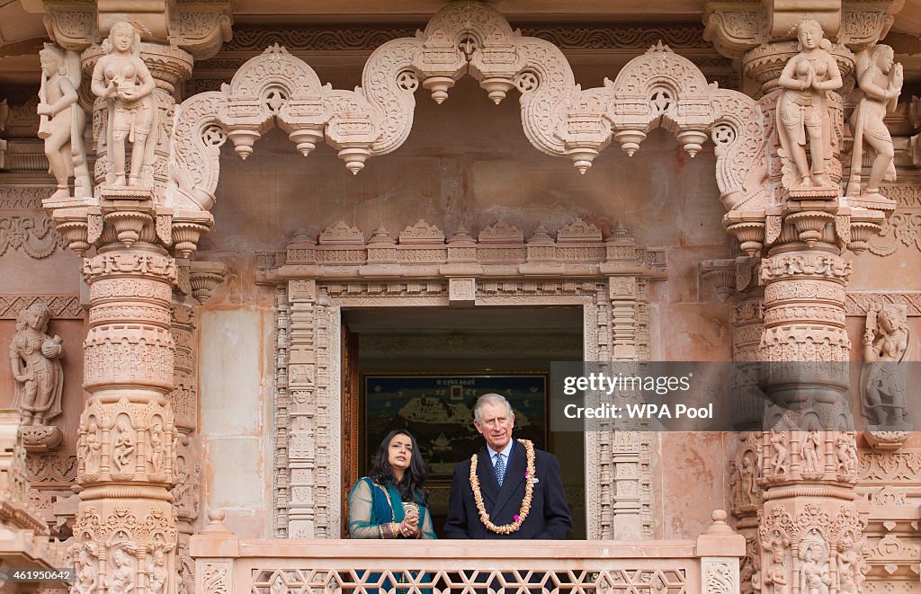 Prince Charles Visit Jain Temple in Potters Bar