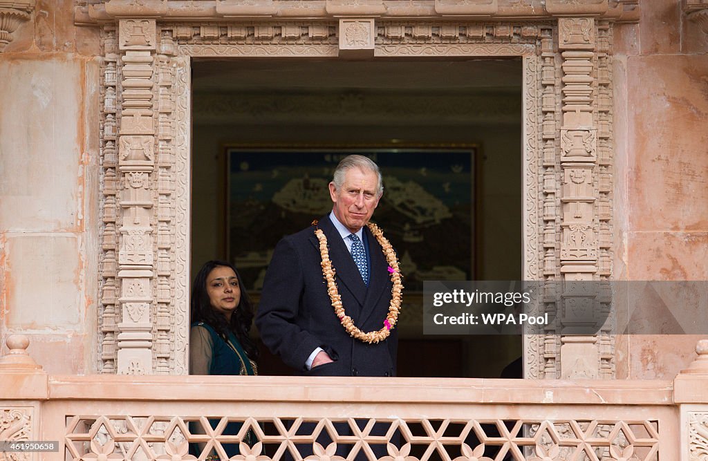 Prince Charles Visit Jain Temple in Potters Bar